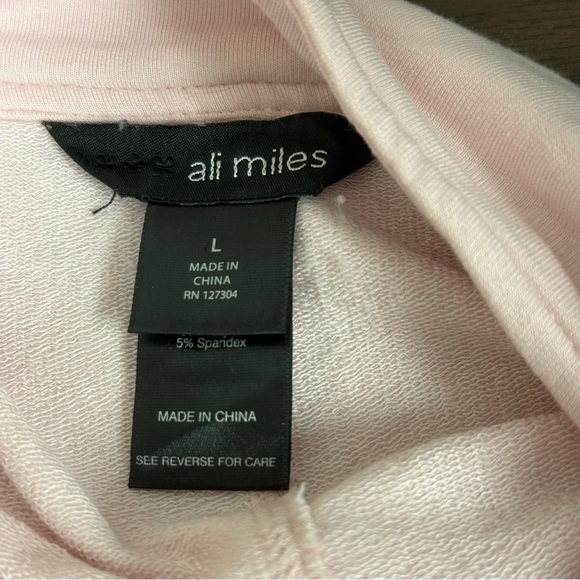 Ali Miles Light Pink Button Front Tunic Top – Size L - Picture 6 of 9